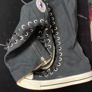 Black and white converse